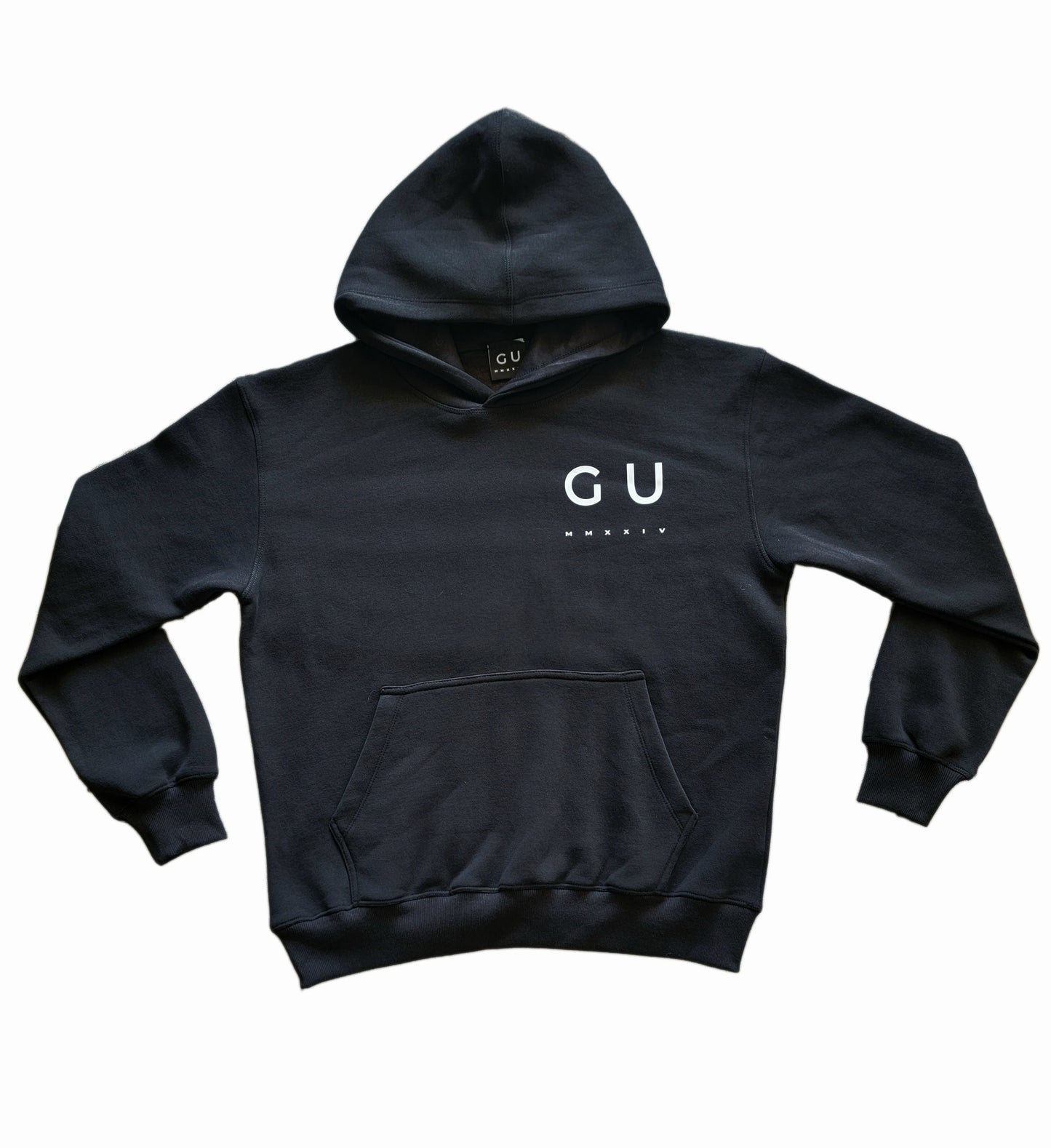 GUARDUP Hoodie White on Black
