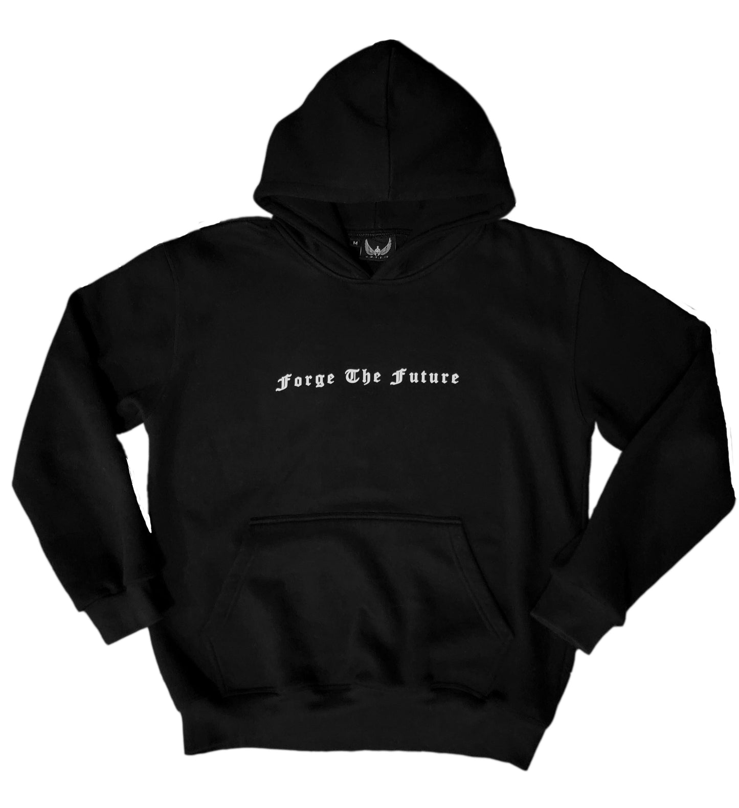 Winged Cross Hoodie BLK